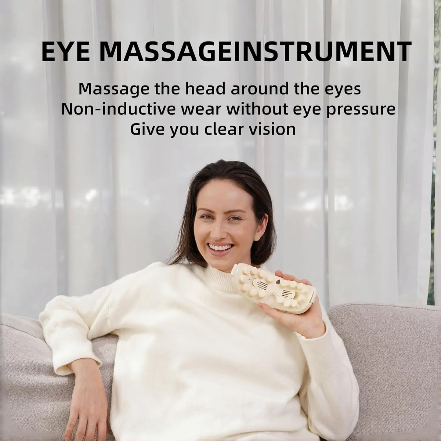 Eye Massager with Heat and Bluetooth Music, Comfortable Eye Care Mask for Relaxation