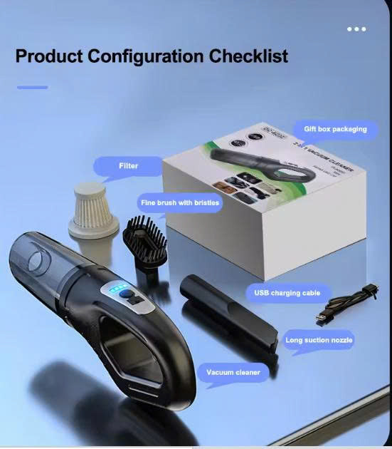 High Power USB Rechargeable Cordless Handheld Vacuum Cleaner