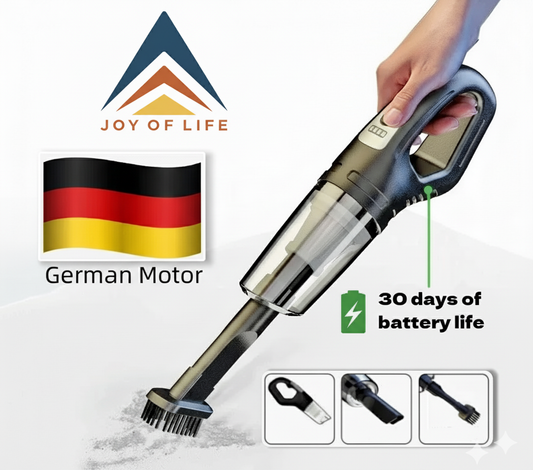 High Power USB Rechargeable Handheld Cordless Vacuum Cleaner - Strong Suction for Car and Home