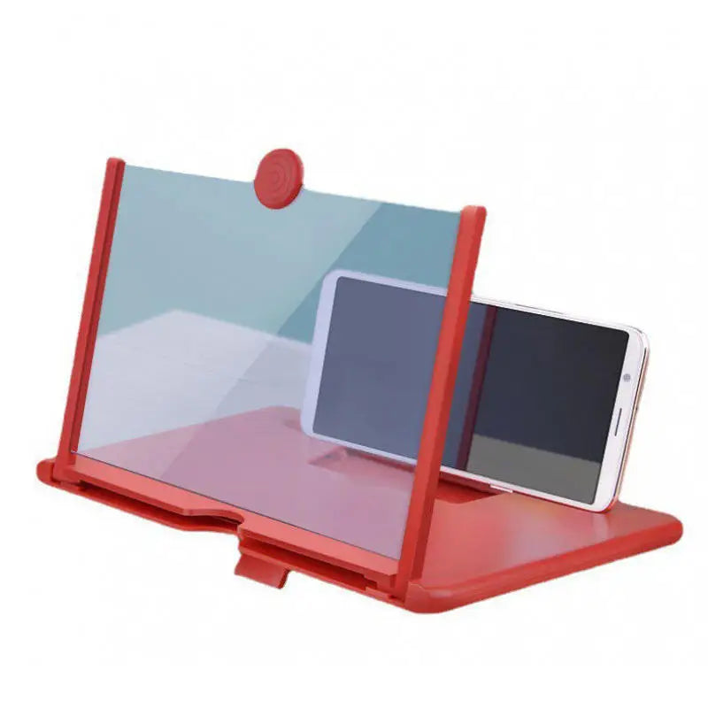 3D Mobile Screen Enlarger Universal Phone Video Amplifier Holder Red Phone Screen Magnifier Acrylic Mobile Screen Amplifier
