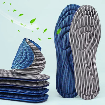 Memory Foam Orthopedic Insoles - 2 Pairs | Antibacterial Deodorizing Shoe Inserts for Sports & Running