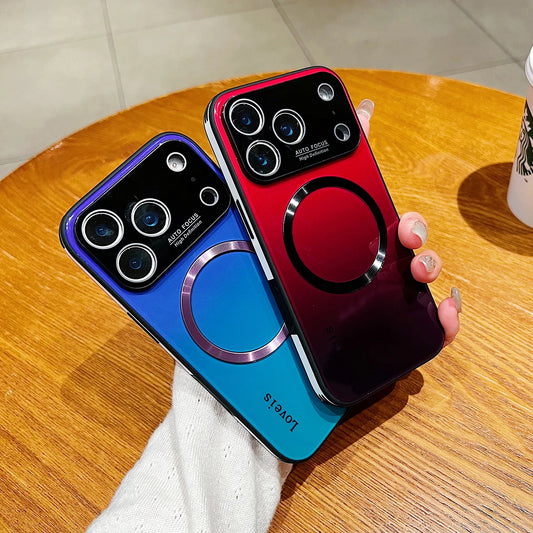 Magnetic Glass Case for iPhone 17 Pro Max/Pro - Tempered Glass with MagSafe & Camera Protection