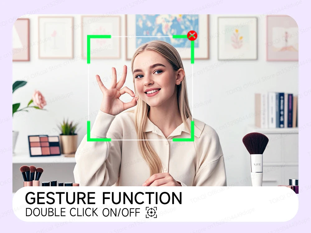 AI Tracking Desktop Gimbal Tripod with Extendable Selfie Stick - 360° Auto-Tracking for Mobile Phones & Vlogging