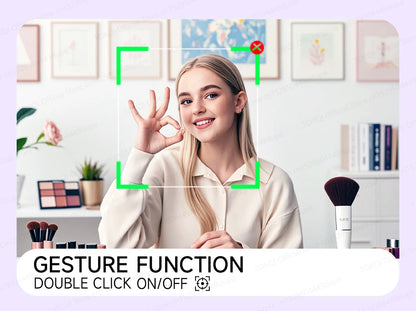 AI Tracking Desktop Gimbal Tripod with Extendable Selfie Stick - 360° Auto-Tracking for Mobile Phones & Vlogging