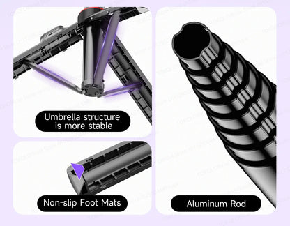 AI Tracking Desktop Gimbal Tripod with Extendable Selfie Stick - 360° Auto-Tracking for Mobile Phones & Vlogging