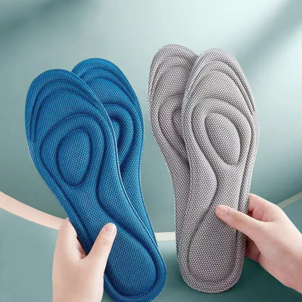 Memory Foam Orthopedic Insoles - 2 Pairs | Antibacterial Deodorizing Shoe Inserts for Sports & Running