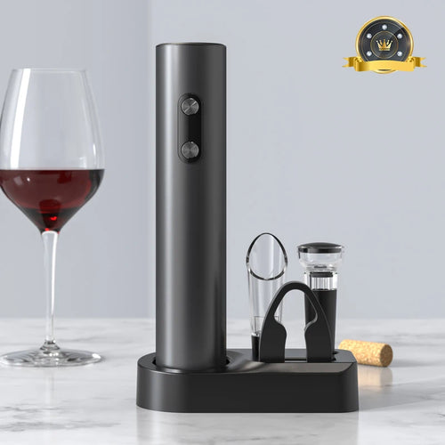 Electric Wine Opener Set – Automatic Corkscrew with Aerator & Foil Cutter