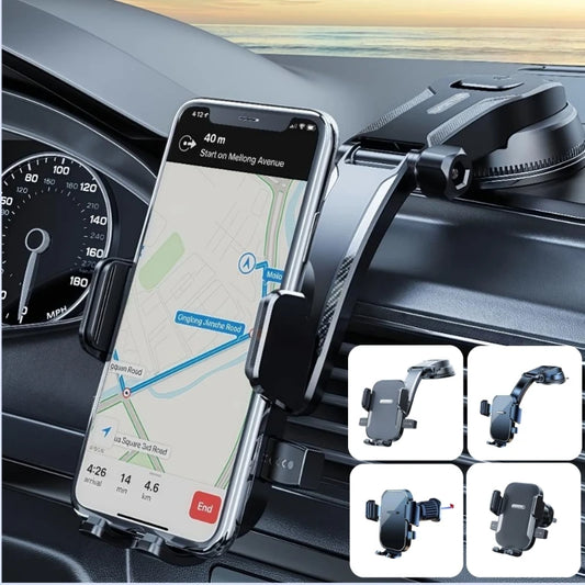 Universal Car Phone Holder - Foldable Rotatable GPS Stand for Air Vent