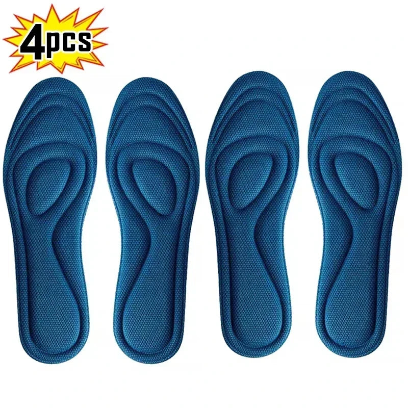 Memory Foam Orthopedic Insoles - 2 Pairs | Antibacterial Deodorizing Shoe Inserts for Sports & Running