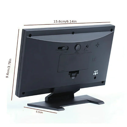 Smart Weather Clock - Digital Display with Temperature, Humidity & Voice-Activated Backlight