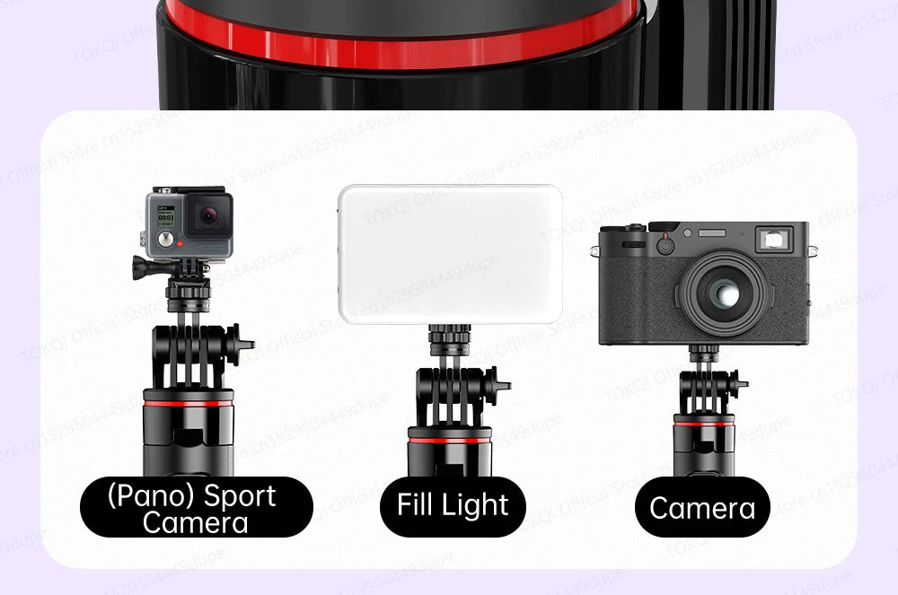 AI Tracking Desktop Gimbal Tripod with Extendable Selfie Stick - 360° Auto-Tracking for Mobile Phones & Vlogging