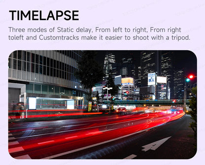 AI Tracking Desktop Gimbal Tripod with Extendable Selfie Stick - 360° Auto-Tracking for Mobile Phones & Vlogging