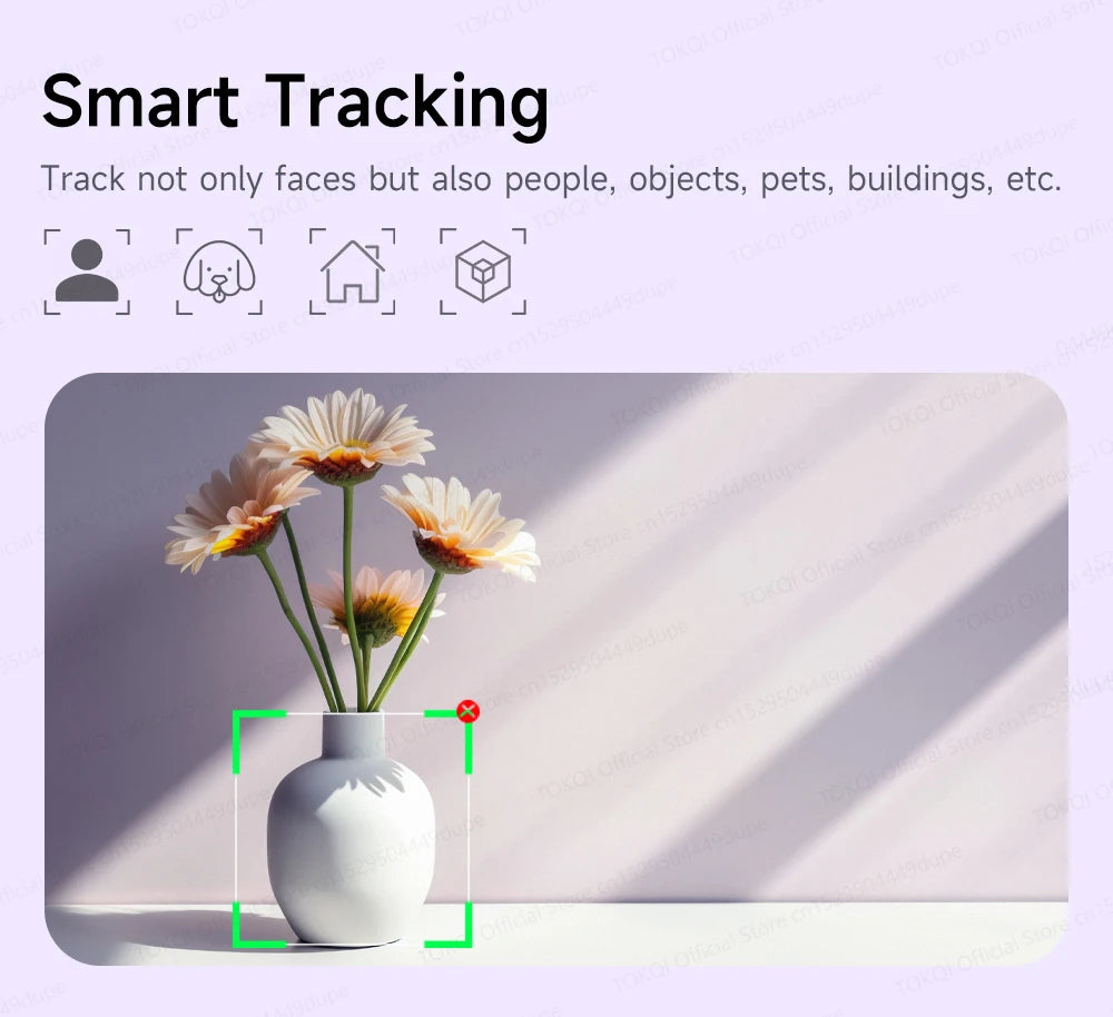 AI Tracking Desktop Gimbal Tripod with Extendable Selfie Stick - 360° Auto-Tracking for Mobile Phones & Vlogging